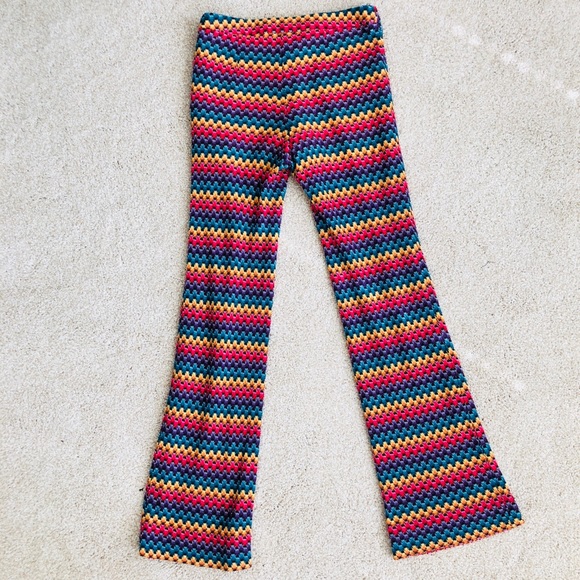 Trina Turk "Perleen" Zigzag Honeycomb Knit Pants - Picture 7 of 8